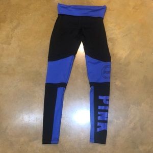 vs pink ultimate colorblock high rise leggings